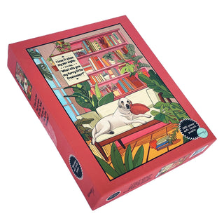 Love it when my pet sighs - furry little freeloader. 1000 piece soft touch Jigsaw Puzzle
