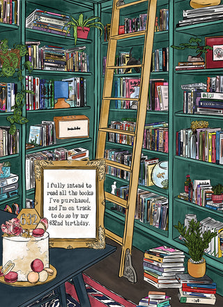 I fully intend to read all the books I've purchased, and I'm on track to do so by my 632nd birthday |  1000 piece soft touch Jigsaw Puzzle