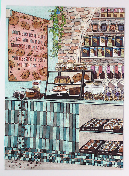 Don't ever let a recipe tell you how many chocolate chips to use. You measure that shit with your heart |  1000 piece soft touch Jigsaw Puzzle