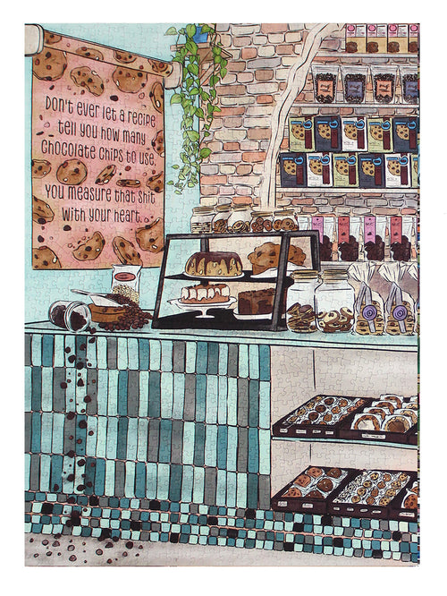 Don't ever let a recipe tell you how many chocolate chips to use. You measure that shit with your heart |  1000 piece soft touch Jigsaw Puzzle