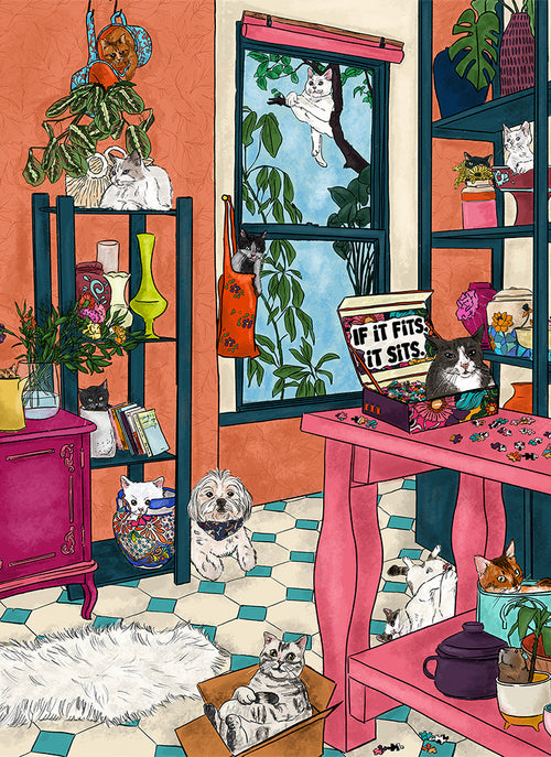 If it fits, it sits | 1000 piece soft touch Jigsaw Puzzle