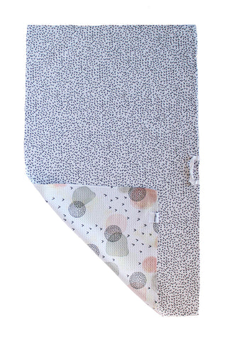 Pink Polka Dot Shadows | Double-Sided Waffle Towel