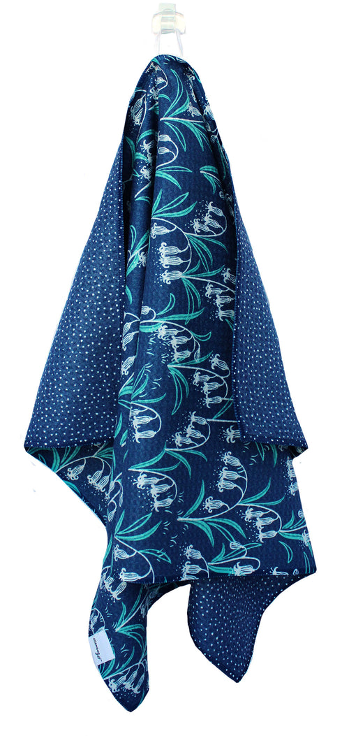 Bluebells | double-sided waffle towels