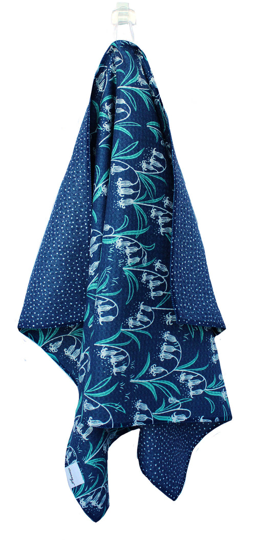Bluebells | double-sided waffle towels