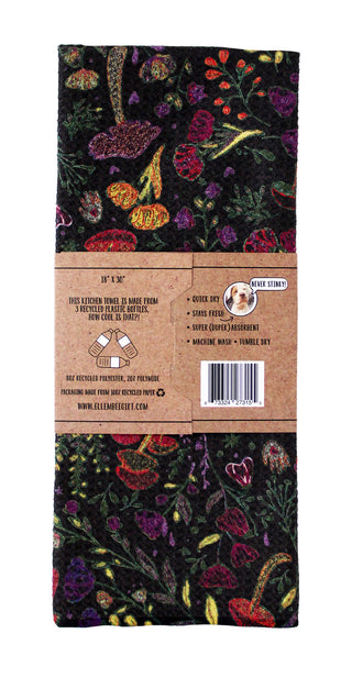 Flora and Fungi | Double-Sided Waffle Towel