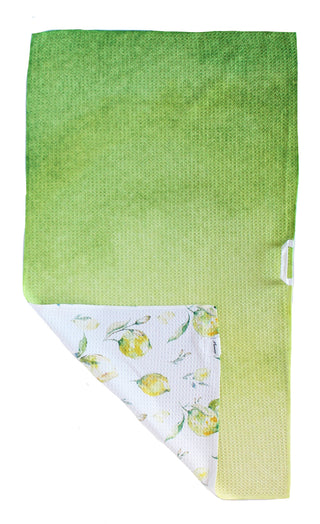 Watercolor Lemons | Double-Sided Waffle Towel