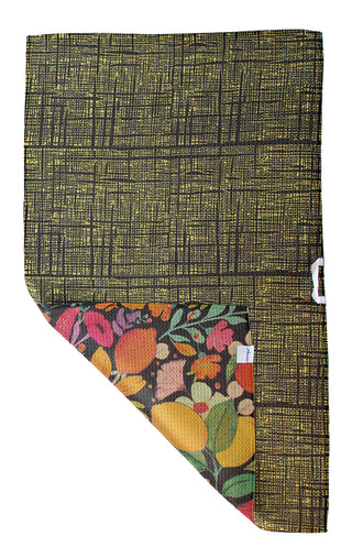 Boho Floral and Citrus | Double-Sided Waffle Towel