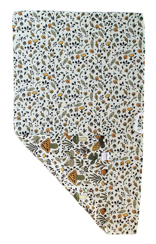 Boho Mushrooms and Insects | Double-Sided Waffle Towel