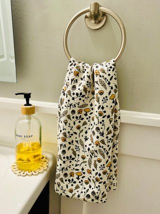 Boho Mushrooms and Insects | Double-Sided Waffle Towel