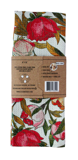 Red Roses | Double-Sided Waffle Towel