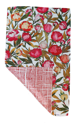 Red Roses | Double-Sided Waffle Towel