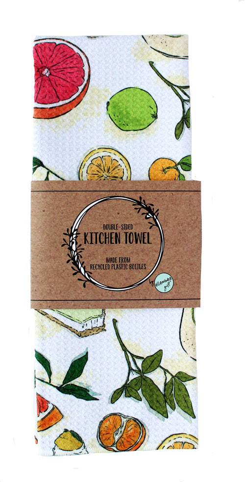 Citrus Mix Key Lime Pie | double sided waffle weave towels