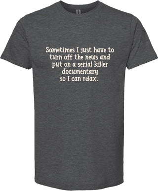 Serial Killer Documentary | graphic tee shirt | 6 colors