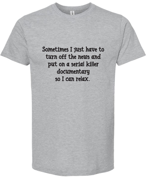 Serial Killer Documentary | graphic tee shirt | 6 colors