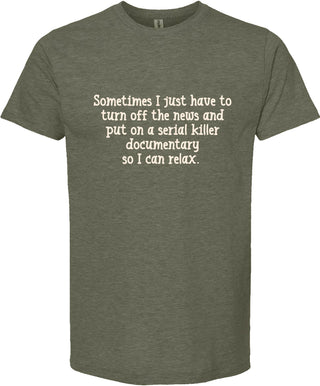 Serial Killer Documentary | graphic tee shirt | 6 colors