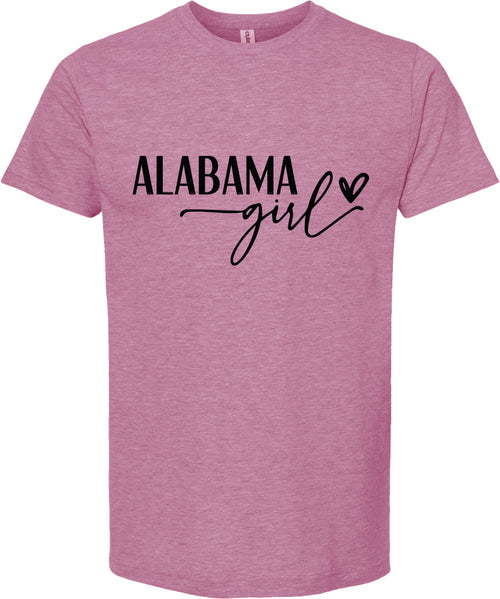Alabama girl graphic tee | state pride t shirt | 6 colors
