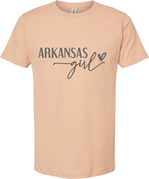 Arkansas girl graphic tee | state pride tshirt | 6 colors