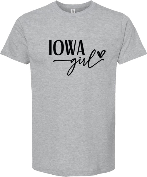 Iowa girl graphic tee | state pride tee shirt | 6 colors