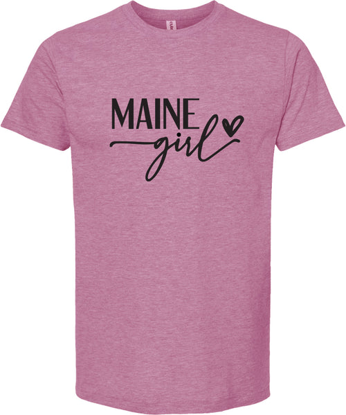 Maine girl graphic tee | state pride t shirt | 6 colors