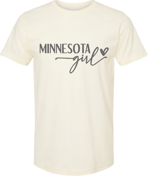 Minnesota girl graphic tee | state pride shirt | 6 colors