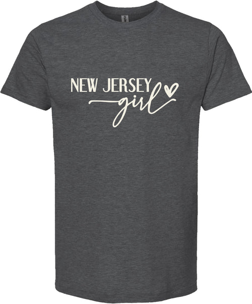New Jersey girl graphic tee | state pride t shirt | 6 colors