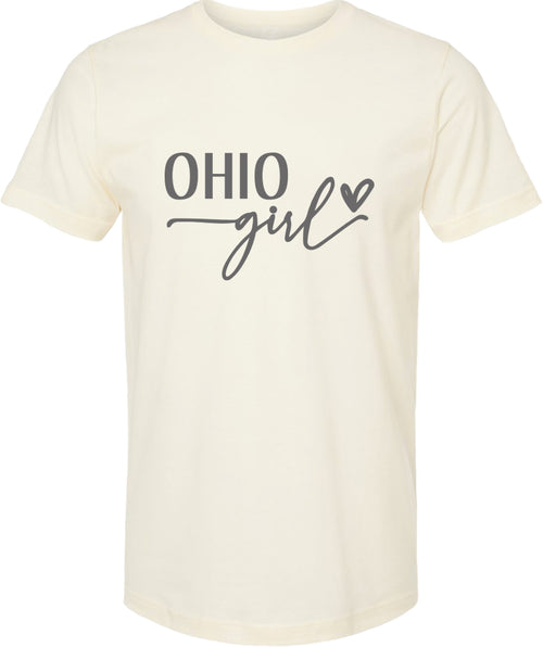 Ohio girl graphic tee | state pride tee shirt | 6 colors
