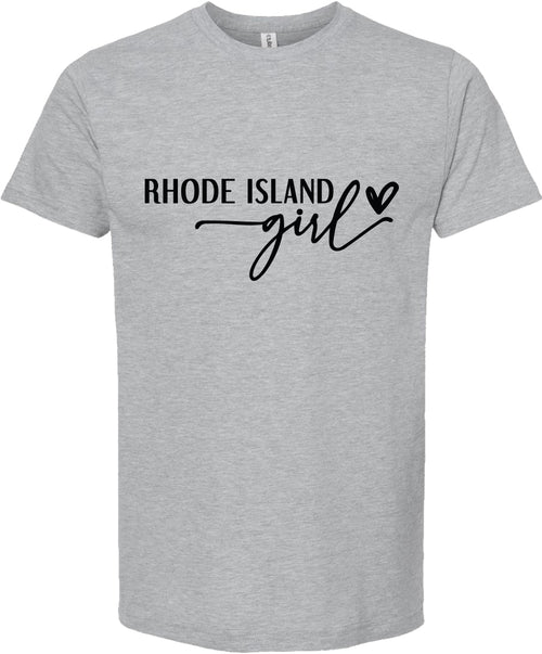 Rhode Island girl graphic tee | state pride tee shirt