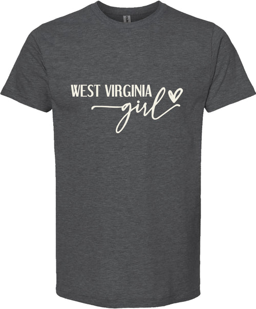 West Virginia girl graphic tee | state pride tee shirt
