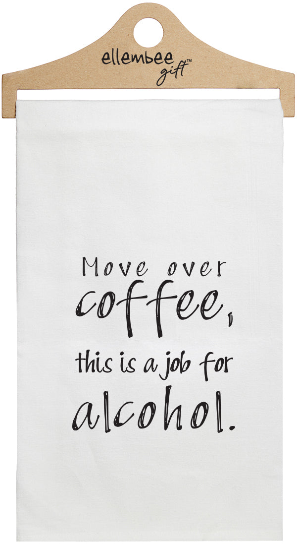Move over coffee, this is a job for alcohol - white kitchen tea towel