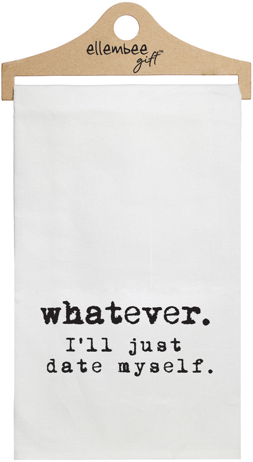 whatever. I'll just date myself - white kitchen tea towel