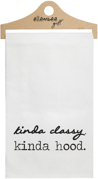 Kinda classy. kinda hood. - white kitchen tea towel