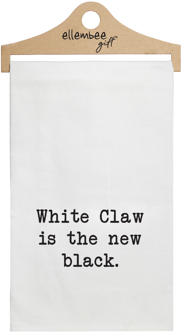 White claw is the new black - white kitchen tea towel