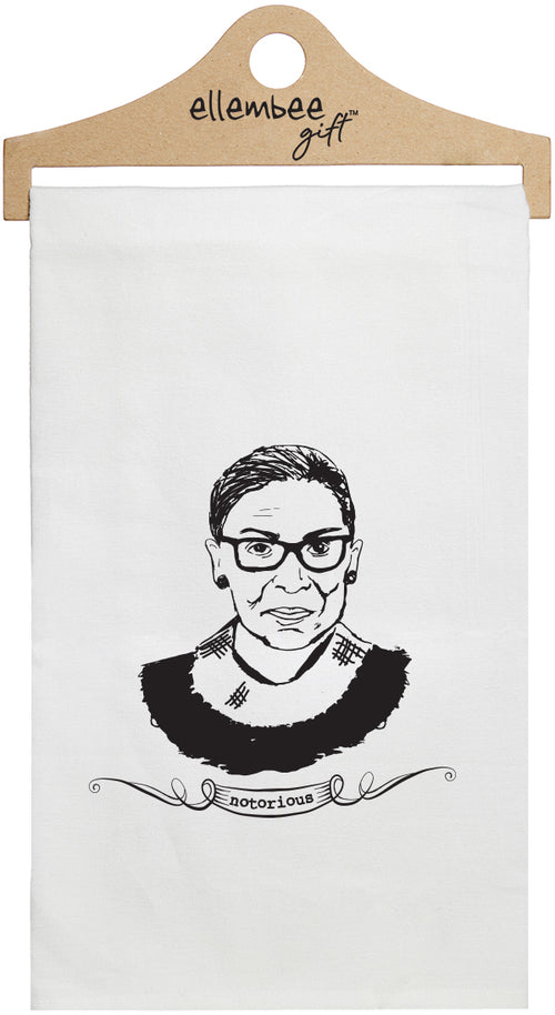 Notorious RBG - white kitchen tea towel