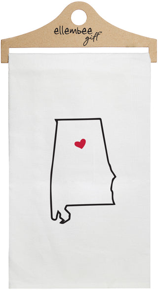 Alabama - white kitchen tea towel