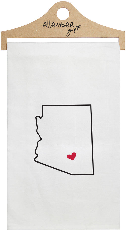 Arizona - white kitchen tea towel