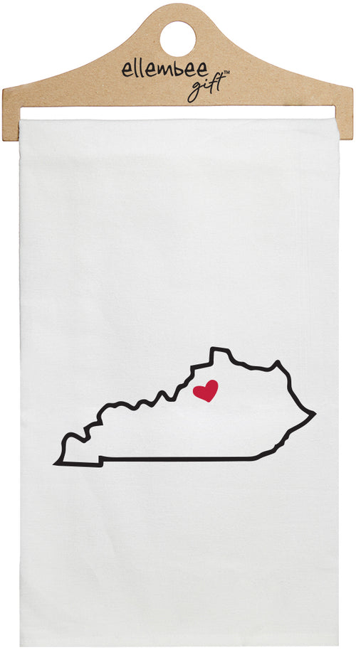 Kentucky - white kitchen tea towel
