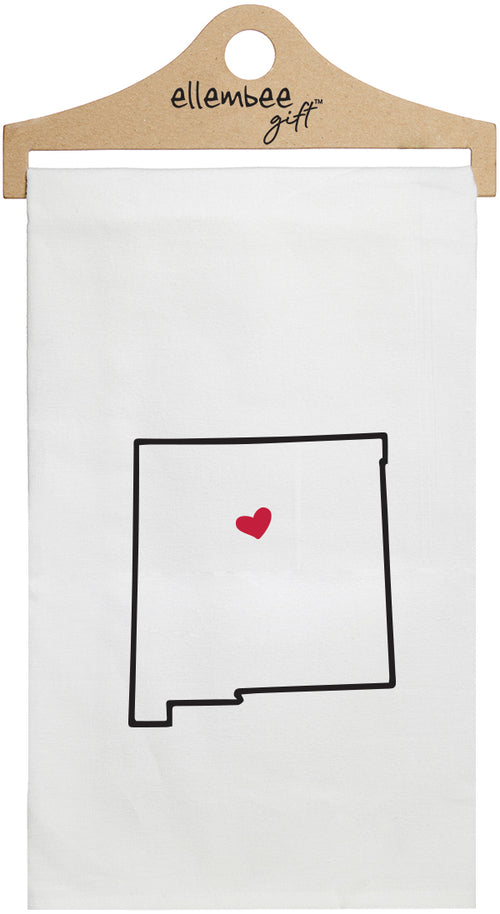 New Mexico - white kitchen tea towel