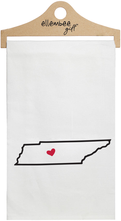 Tennessee - white kitchen tea towel