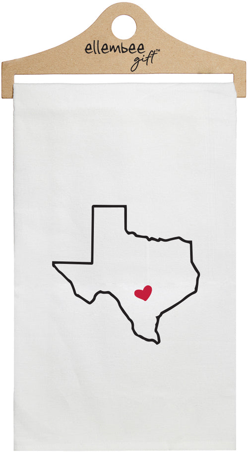Texas - white kitchen tea towel