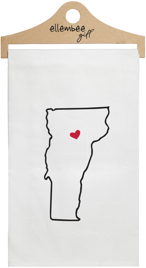 Vermont - white kitchen tea towel