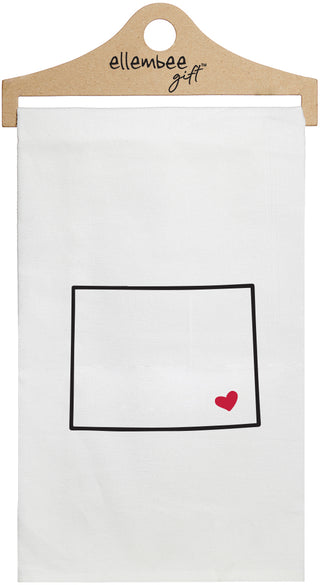 Wyoming - white kitchen tea towel