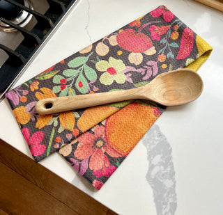Boho Floral and Citrus | Double-Sided Waffle Towel