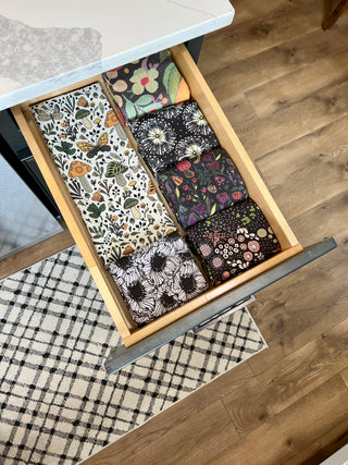 Flora and Fungi | Double-Sided Waffle Towel