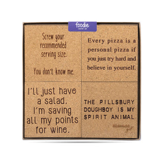 Foodie Cork Coaster Set