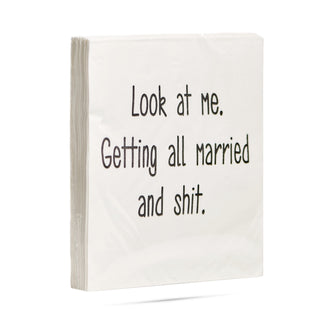 Look at me. Getting all married and shit. Cocktail Napkins