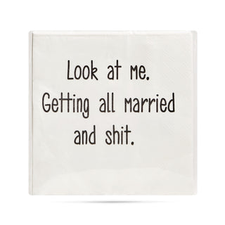 Look at me. Getting all married and shit. Cocktail Napkins
