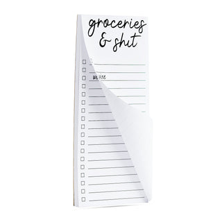 Groceries & shit wine list pad