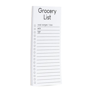Grocery List Avoid everyone I know, milk, eggs list pad