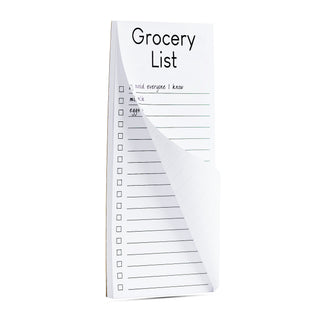Grocery List Avoid everyone I know, milk, eggs list pad