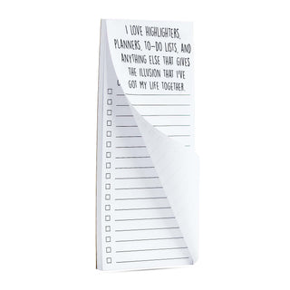 I love highlighters, planners, to-do lists, and anything else that gives the illusion that I've got my life together list pad